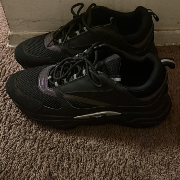 Dior B22 Black Technical Mesh and Smooth Calfskin - Picture 3 of 4